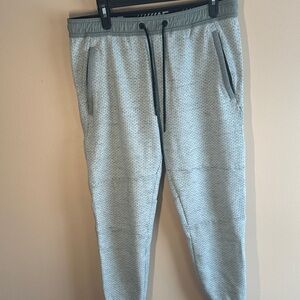 American Eagle Outfitters Light Gray Patterned Men's Joggers
